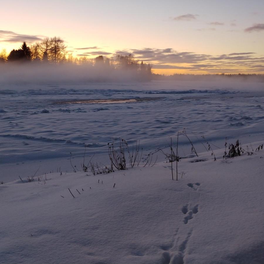 Wanha Kunnantalo Apartment Pudasjarvi Bagian luar foto
