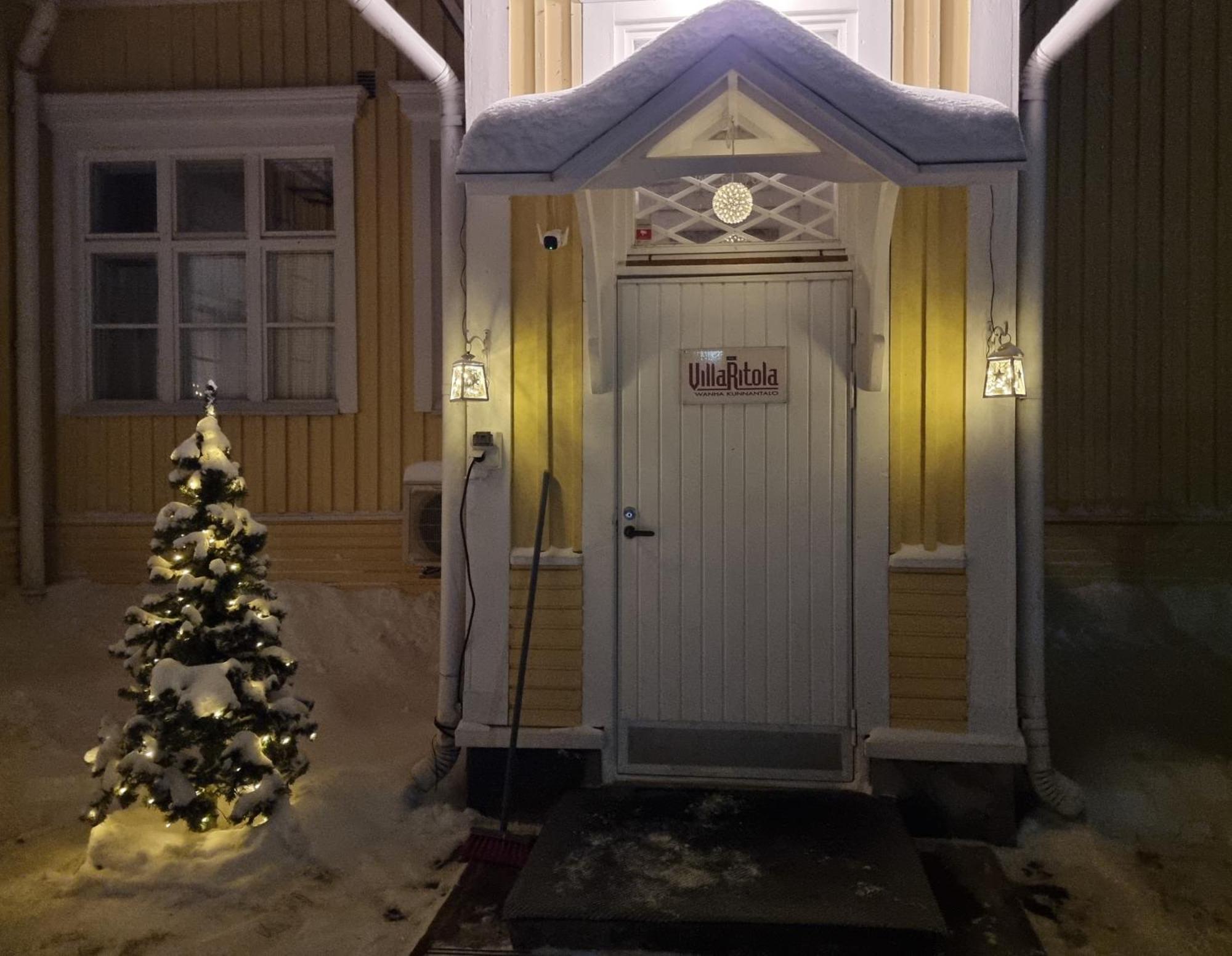 Wanha Kunnantalo Apartment Pudasjarvi Bagian luar foto