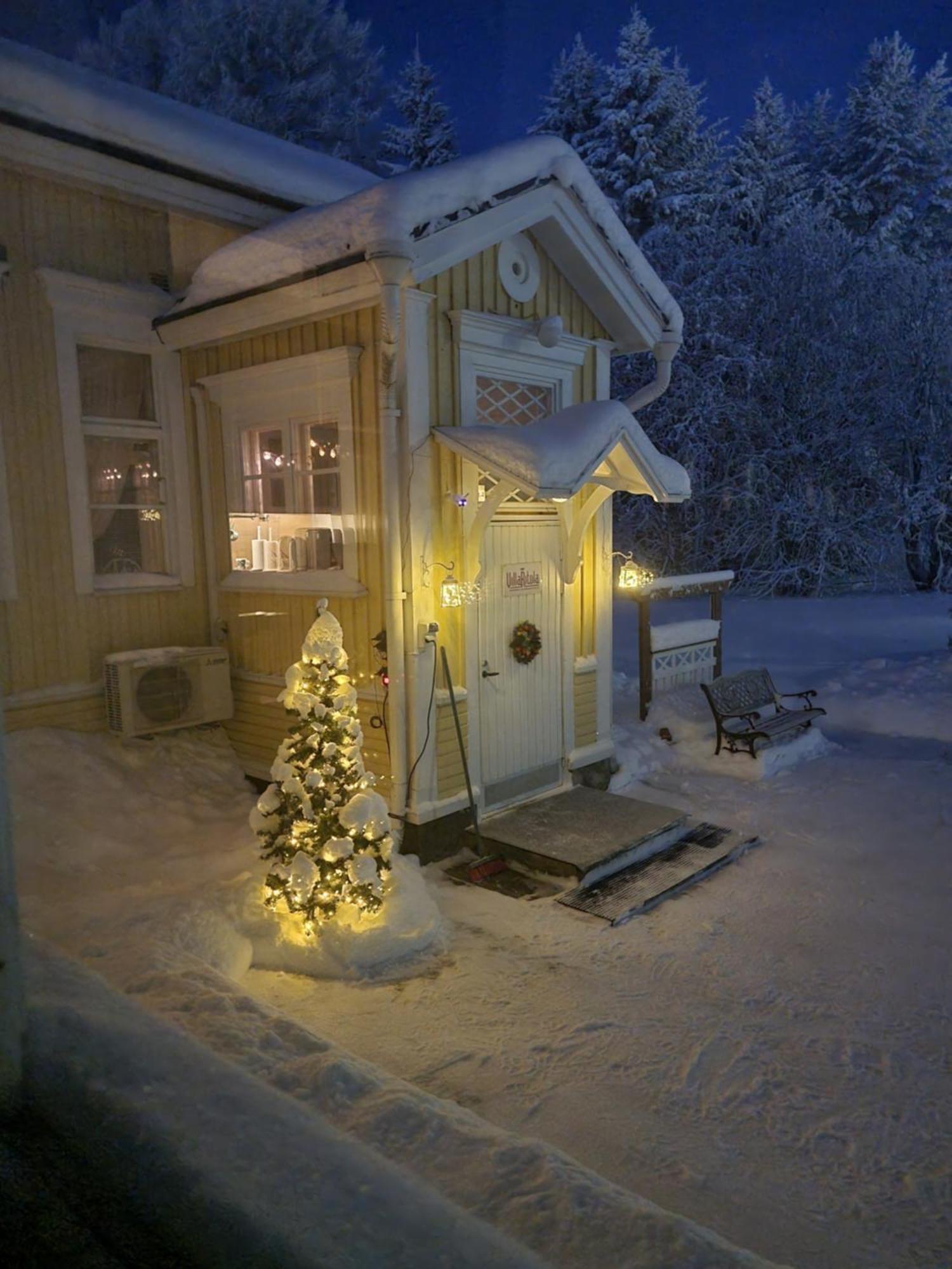 Wanha Kunnantalo Apartment Pudasjarvi Bagian luar foto