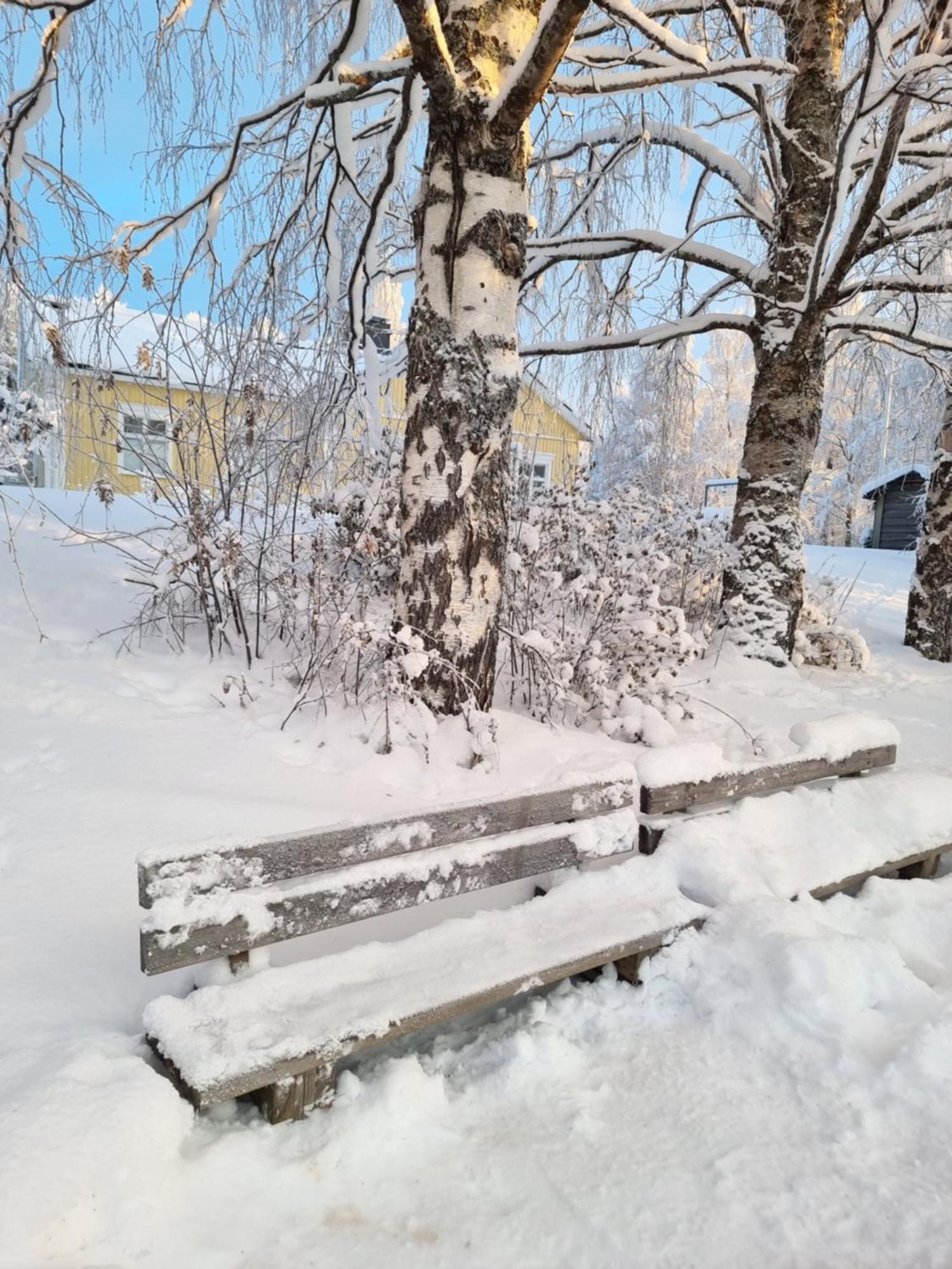 Wanha Kunnantalo Apartment Pudasjarvi Bagian luar foto