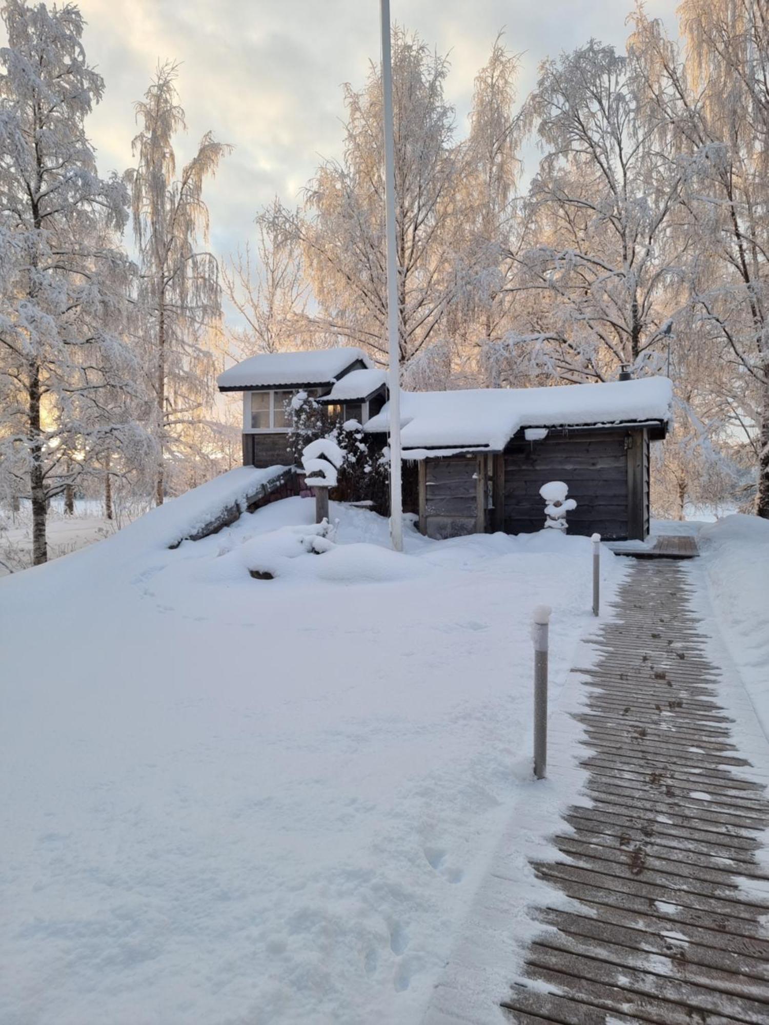 Wanha Kunnantalo Apartment Pudasjarvi Bagian luar foto