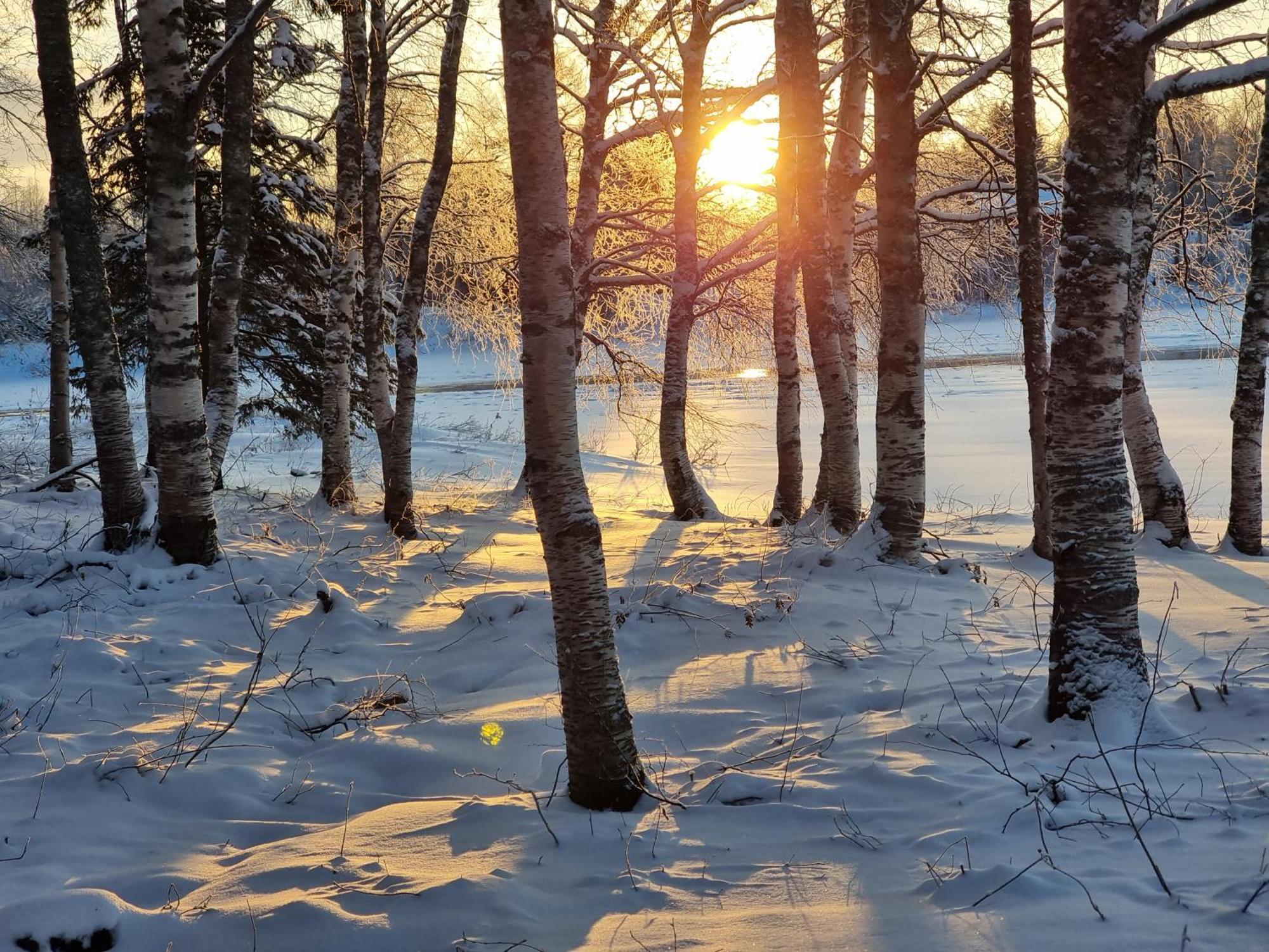 Wanha Kunnantalo Apartment Pudasjarvi Bagian luar foto
